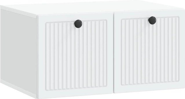vidaXL Wandmontierter TV-Schrank in Weiß aus Holzwerkstoff, B/T/H: 59,5 x 41 x 30 cm - Bild 1