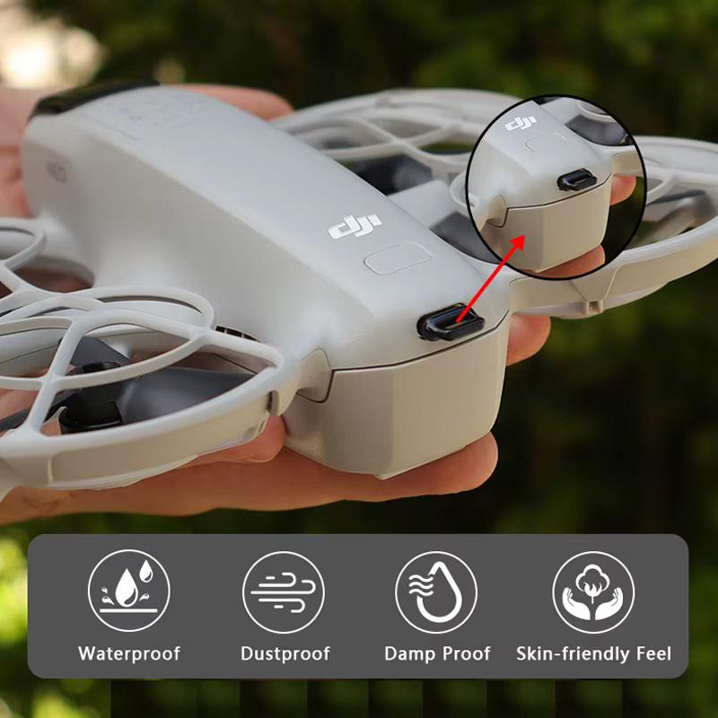 DJI Neo Silikon Schutzabdeckung für Ladeport und Batterieanschluss gegen Staub und Feuchtigkeit - Bild 2