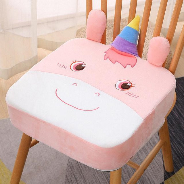 Rutschfestes Kinder-Sitzerhöhungskissen von HomeHarmony in Pink, ergonomisches Schaumstoffkissen mit abnehmbarem und waschbarem Bezug, Breite: 40 cm, Tiefe: 40 cm, Höhe: 40 cm - Bild 1