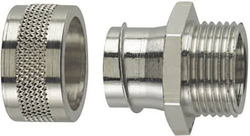 HellermannTyton Schlauchverschraubung PSC16-FM-M16 aus Metall in Silber, Gerade, M16, 13mm - Bild 1