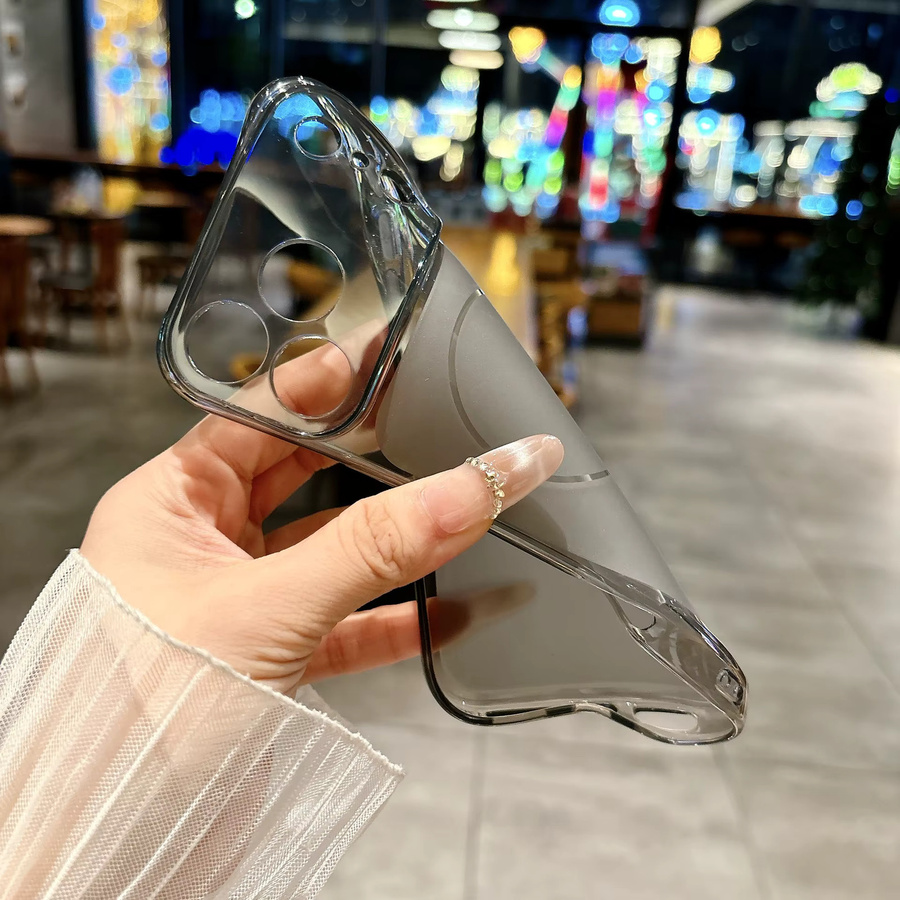 Handyhülle für iPhone 17 Pro Max, 16, 15, 14, 13, 12, 11 mit großem Fenster und Rückseite in Schwarz und Transparent von Lyubomir Kafadarov - Bild 3