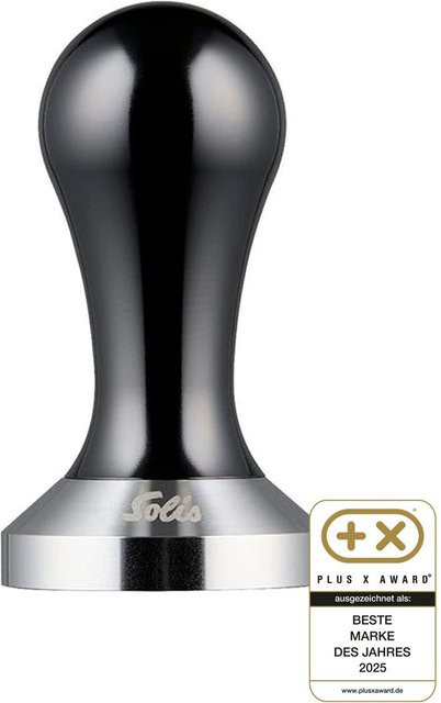 Solis Tamper für Perfetta aus Edelstahl in Silber und Schwarz, Durchmesser: 54 mm - Bild 1
