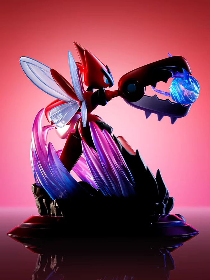 Funism Pokemon Mega Scizor Actionfigur in Rot als Sammlerstück für deinen Schreibtisch - Bild 4
