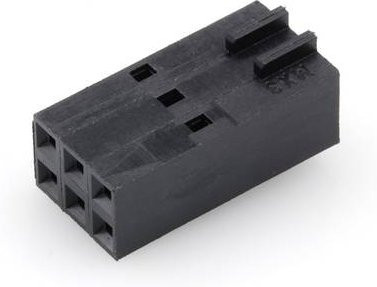 Molex Buchsengehäuse-Kabel Schwarz mit 6 Polen und 2,54 mm Rastermaß - Bild 1