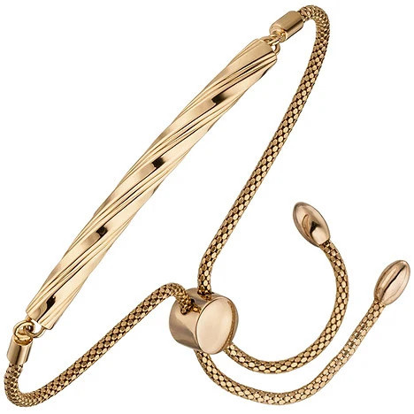 Colfem Armband 925 Sterling Silber, rotgold vergoldet, 23 cm - Bild 1
