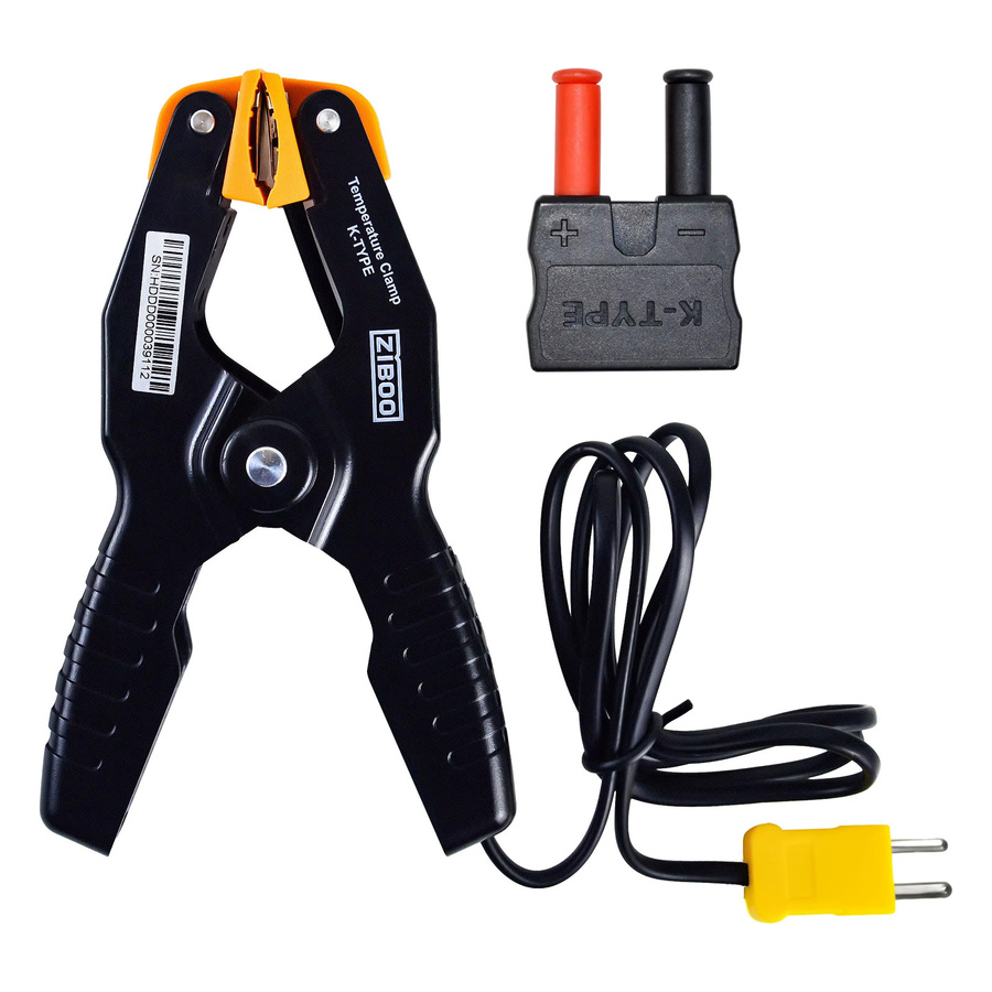 ZIBOO 69140 K-Typ-Thermometer mit Rohrtemperaturklemme für HVAC und ATTPC3 Rohrklemme Thermoelement-Adapter - Bild 6