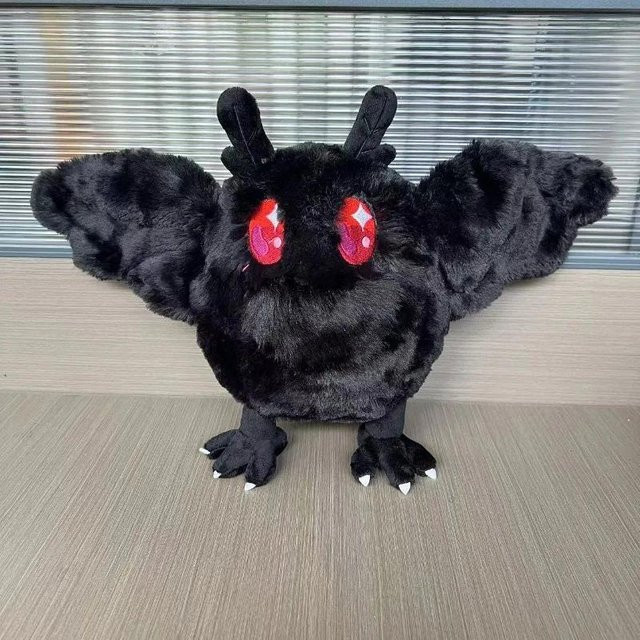Yiran Health & Beauty Mothman Plüschtier, 28cm, Schwarz - Bild 1