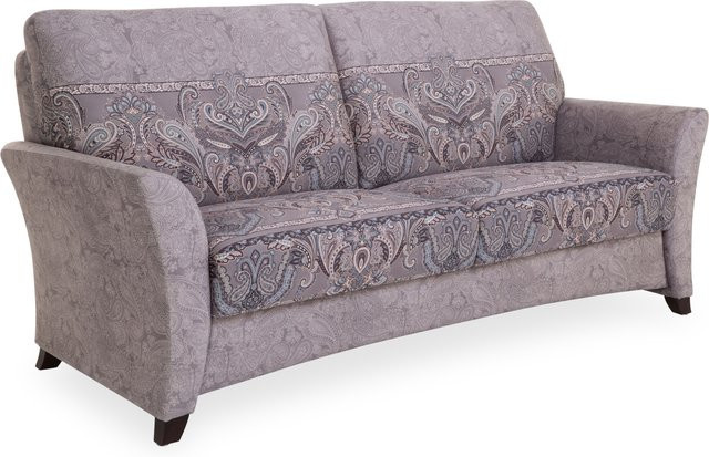 3-Sitzer Sofa bassetti SYDNEY modern maronfarben Stoff mit Buchelementen B: 196 cm, H: 91 cm, T: 52 cm - Bild 1