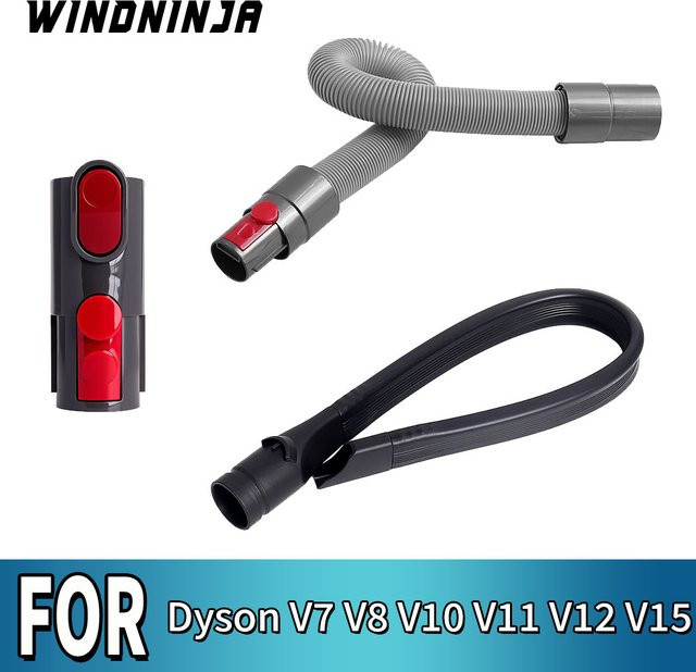 Flexibler Verlängerungsschlauch mit Fugendüse als Zubehör für Dyson Staubsauger V7 V8 V10 V11 V12 V15 - Bild 1