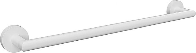 Handtuchhalter Brillantbad WHITE aus Messing in Weiß, B/T/H: 50,5 x 5,5 x 6,5 cm - Bild 1