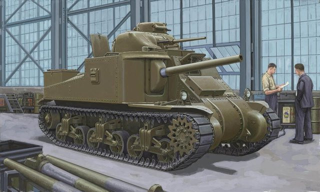 I LOVE KIT M3A4 Medium Tank, Fahrzeug, Braun - Bild 1