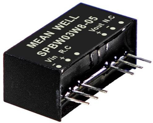 MEAN WELL SPBW03W8-03 DC/DC-Wandler 3.3V 0.700A 3W Schwarz - Bild 1