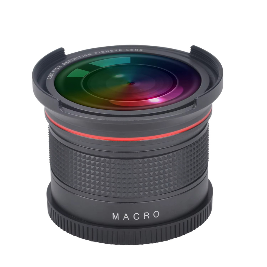 Tectra HD Fisheye-Weitwinkelobjektiv 0,35x mit Makroteil für Nikon DSLR-Kameras, Schwarz - Bild 2
