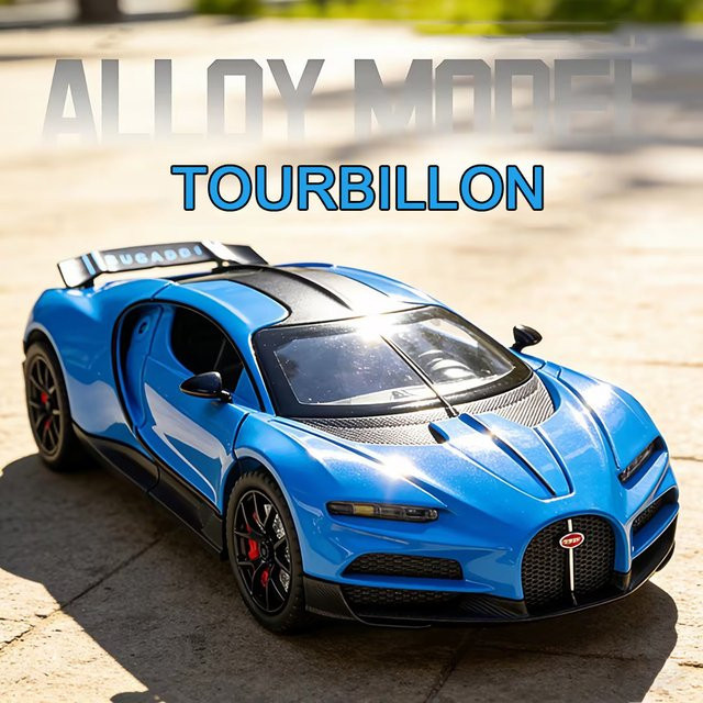 Bugatti Tourbillon, Spielzeugauto, 1:24, mit Musik, Metall - Bild 1