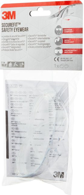 3M SecureFit Schutzbrille mit transparenter Klarsichtscheibe - Bild 1