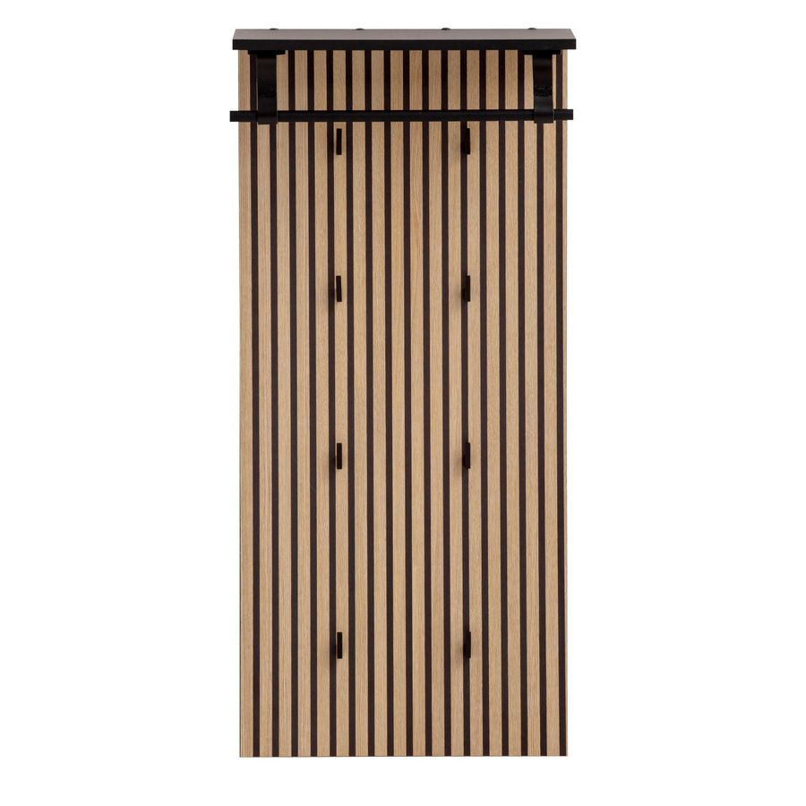 Schildmeyer Hakenpaneel Hank modern in Schwarz Matt, B/H/T: 50 x 110,6 x 20,9 cm - Bild 2