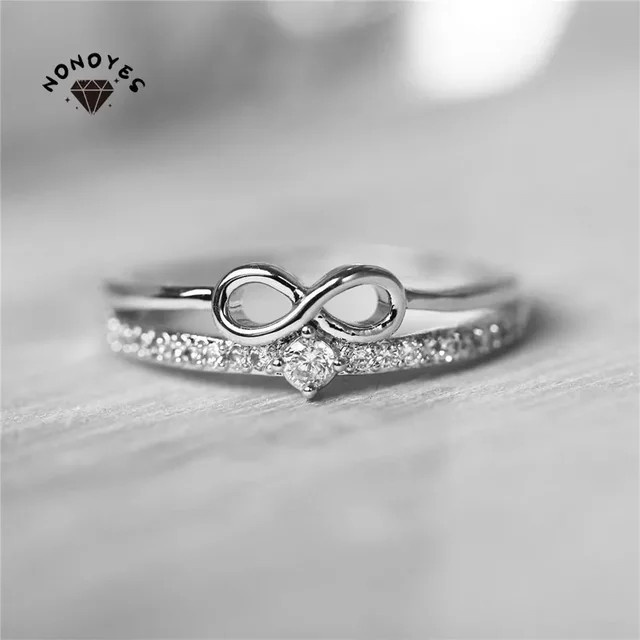 Nonoyesya Ring, Bicolor, Kristall, Zirkonia, Damen - Bild 1