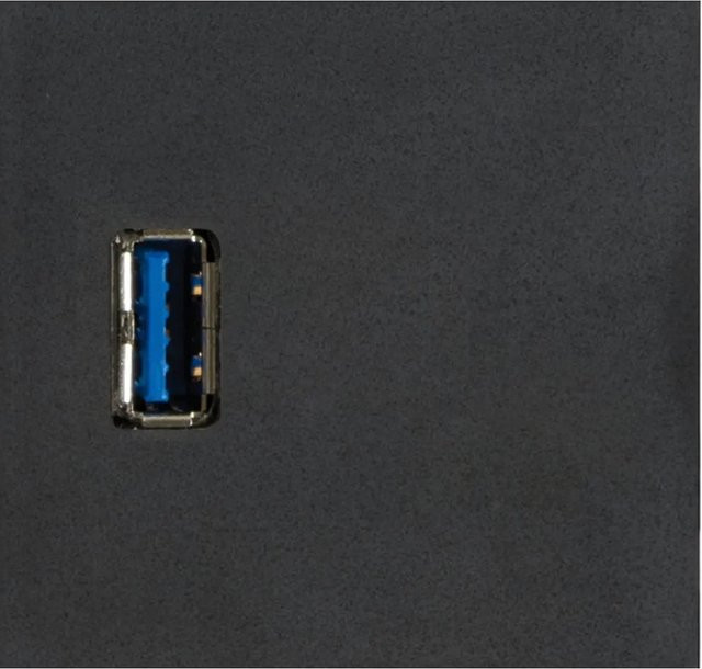EVOline Wechselmodul 1x USB 3.0 Typ A aus Kunststoff in Schwarz - Bild 1