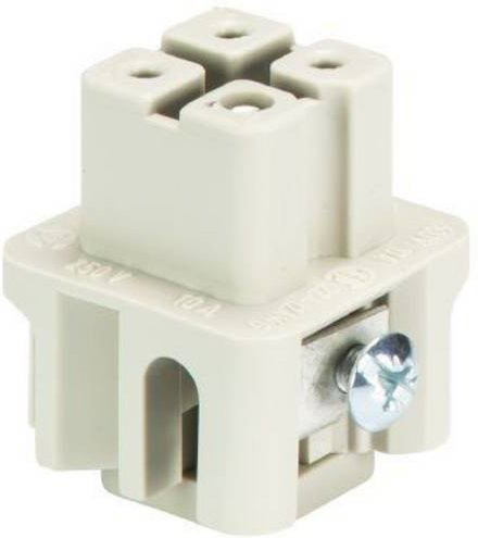 Wieland Electric Buchseneinsatz MIN 73.300.0353.0, Gesamtpolzahl 3 + PE, Grau - Bild 1