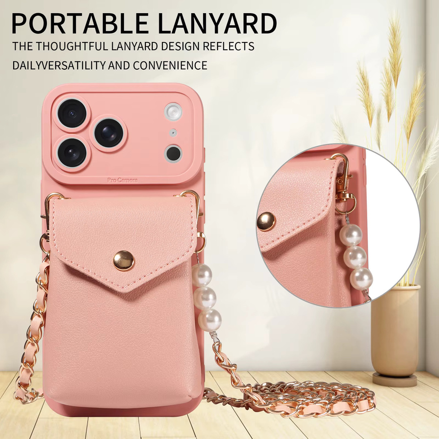 Sturzsichere Leder-Handyhülle für Samsung Android Smartphones mit Kartenfächern und Bargeldfach in Schwarz oder Pink - Bild 6