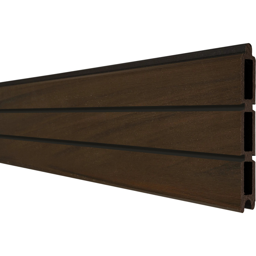 GroJa Steckzaun-Einzelprofil Solid-Rhombus in Walnuss aus Co-Ex BPC, Höhe: 180 cm, Breite: 30 cm, Tiefe: 1,9 cm - Bild 2
