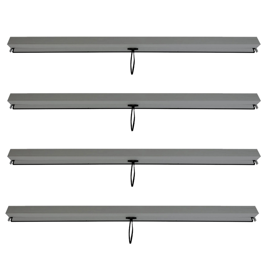 4er-Set Ersatzseitenwände für Pergola MCW-L46, sturmfeste Textil-Seitenwände für Pavillon, Farbe: Anthrazit, B x T: 300 x 300 cm - Bild 3