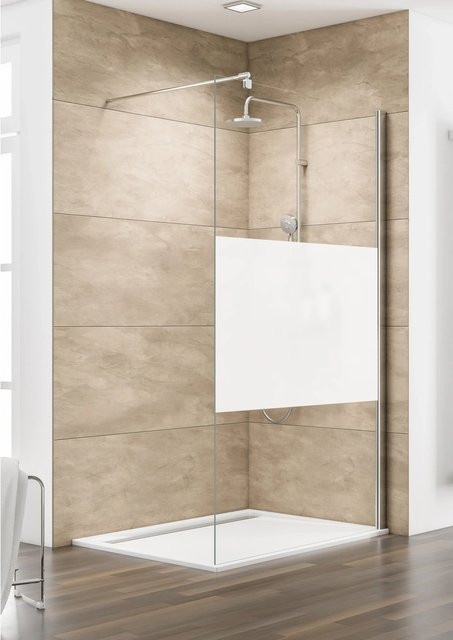 Schulte Walk In Duschkabine MasterClass Dekor in Chromoptik mit transparentem Glas, B: 140 cm, H: 200 cm - Bild 1