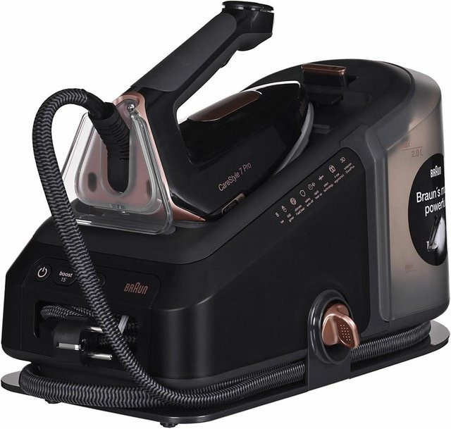 Braun CareStyle 7 Pro IS7286 BK Dampfbügelstation in Schwarz mit Kupfer und Roségold - Bild 2