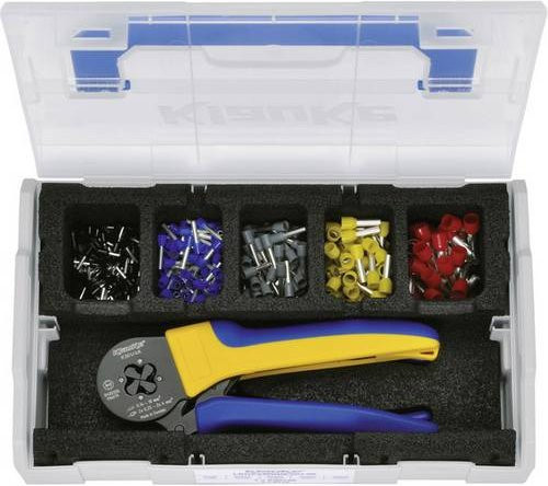 Klauke LBOXXMINIK3014K Aderendhülsen-Sortiment Teilisoliert in Schwarz, Blau, Grau, Gelb und Rot, 1 Set - Bild 1