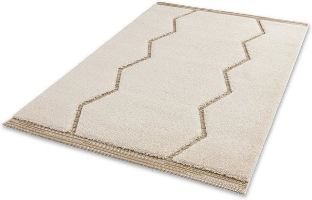 Schöner Wohnen Teppich Winsome Streifen Weiß Creme B: 160 cm, T: 230 cm - Bild 1
