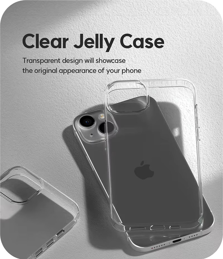 Transparente Silikonhülle für Apple iPhone 11 12 13 14 15 Pro Max und Mini - Bild 1