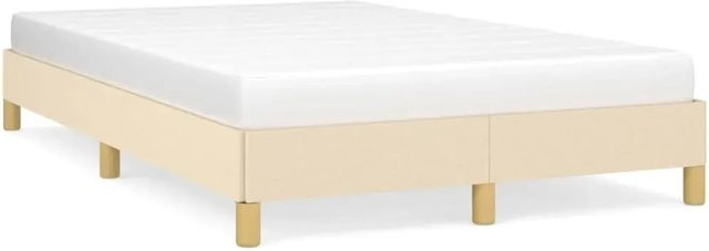 vidaXL Polsterbett aus Stoff in Creme und Beige B/T/H: 120 x 200 cm - Bild 1
