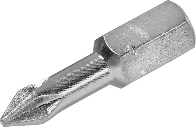 LUX-TOOLS Diamant Bit Professional PH1 Schraubendreher-Bit aus Edelstahl in Silber, Aufnahme 6,3 mm - Bild 1