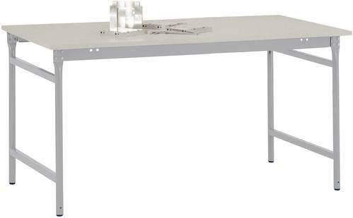 Manuflex Beistelltisch BASIS BB3011.9006 mit Melamin-Tischplatte in Alusilber, B/T/H: 100 x 60 x 78 cm - Bild 1