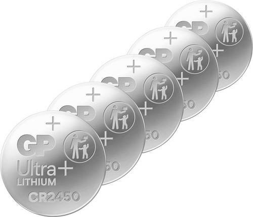 GP Knopfzelle CR2450 3V Lithium 5er Pack - Bild 1