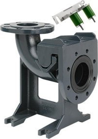 Grundfos Kupplungsfußkrümmer DN 80 in Grau - Bild 1