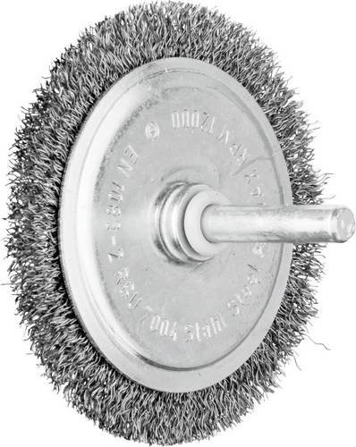 PFERD Rundbürste RBU ungezopft für Winkelschleifer aus Stahl in Silber, Durchmesser: 70 mm, Schaft-Durchmesser: 6 mm, Draht-Durchmesser: 0,20 mm - Bild 1