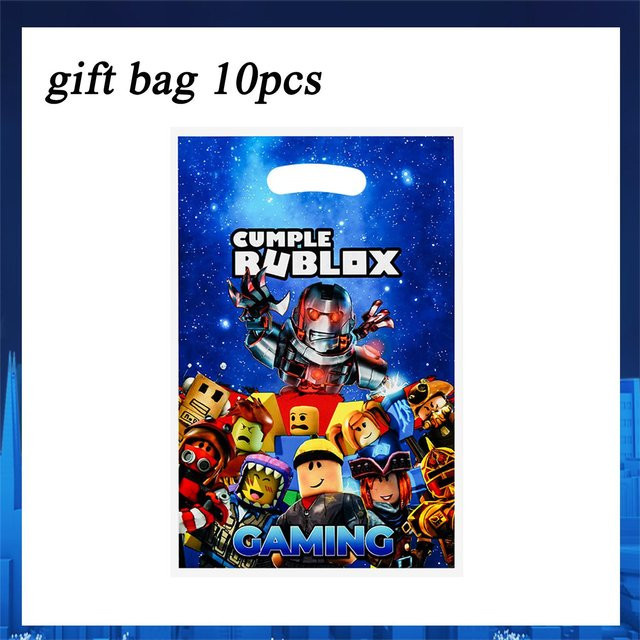 TableJoy Roblox Motiv Geschenkbeutel für Kinder Geburtstagsfeier und Mitgebsel, Mehrfarbig - Bild 1