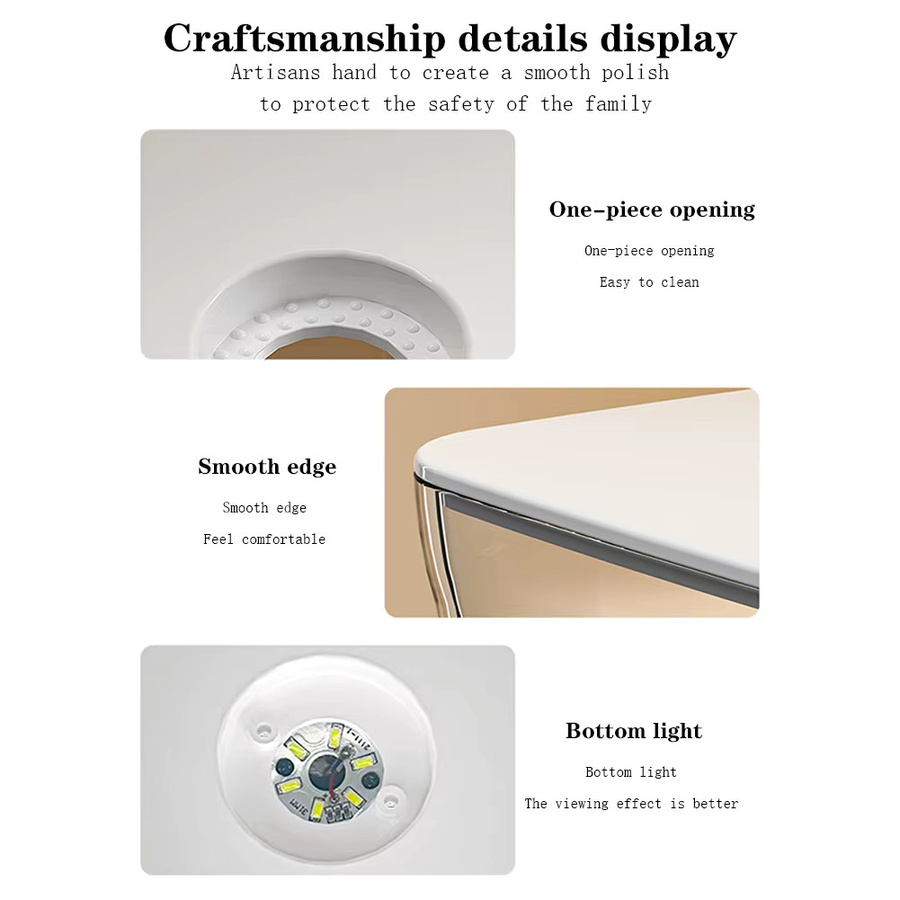 HobbyLane Aquarium Starter Kit Mini Desktop Rechteckiges Aquarium mit Licht und Futterloch für Betta in Schwarz oder Weiß - Bild 4