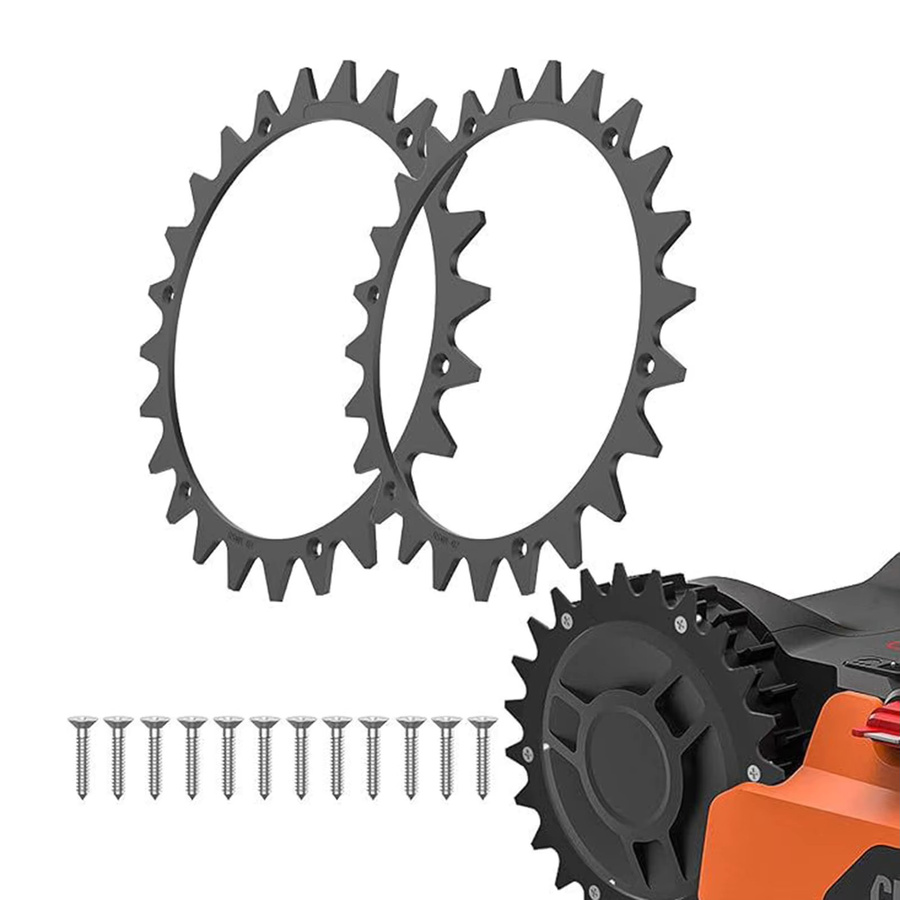 2 Stück Worx Landroid S/M Rasenmäher-Spikes in Schwarz mit Schrauben, 205 mm rutschfeste Spikes für Roboter-Rasenmäher - Bild 2