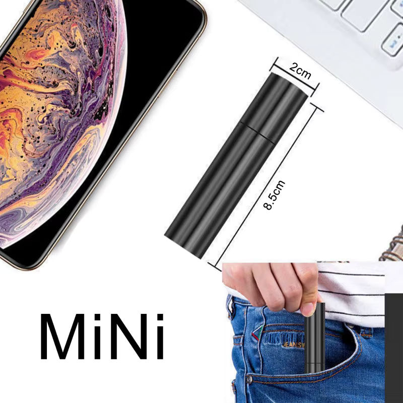 ESMARTER Mini Teleskop Zoom Taschenlampe in Schwarz mit 3 Lichtmodi, USB wiederaufladbar und wasserdicht für Outdoor-Einsätze - Bild 4