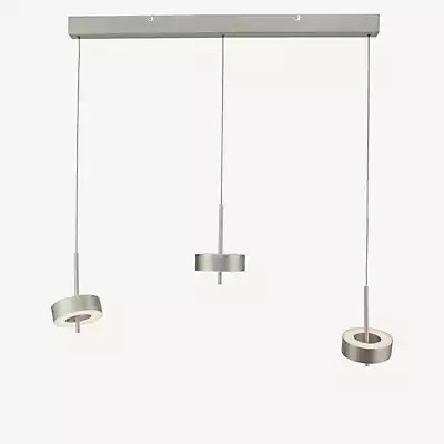 Paul Neuhaus Q-Rotate LED Pendelleuchte 3-flammig in Silber - Bild 1