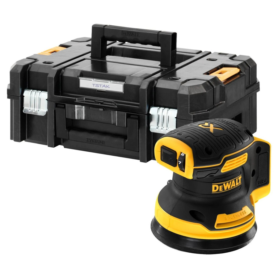 DeWalt Akku-Exzenterschleifer DCW210NT-XJ 18V mit 125 mm Schleifteller in Gelb-Schwarz - Bild 5