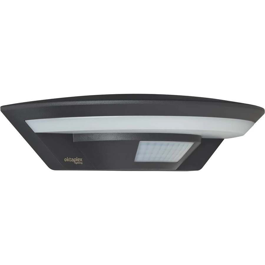 Oktaplex Lighting LED Außenwandleuchte Ambo in Anthrazit mit Bewegungsmelder und Dämmerungssensor, Warmweiß 3000K, IP54 - Bild 2