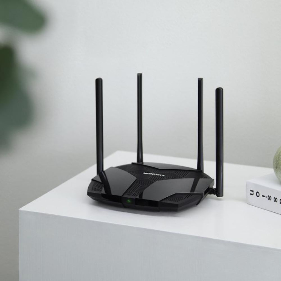 Mercusys MR80X Wi-Fi 6 Router in Schwarz - Bild 3