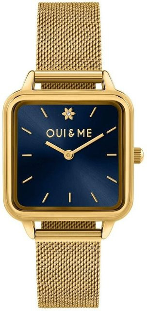 Oui & Me Armbanduhr Edelstahl, Quarz, Goldfarben, Blaues Zifferblatt, Damen - Bild 1