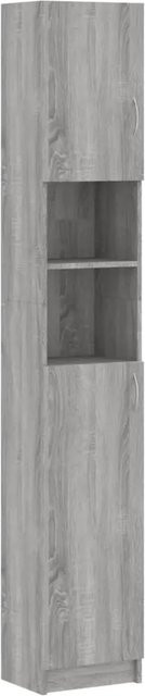 vidaXL Badezimmerschrank Sonoma Grau aus Holzwerkstoff B/T/H: 32 x 25,5 x 190 cm - Bild 1