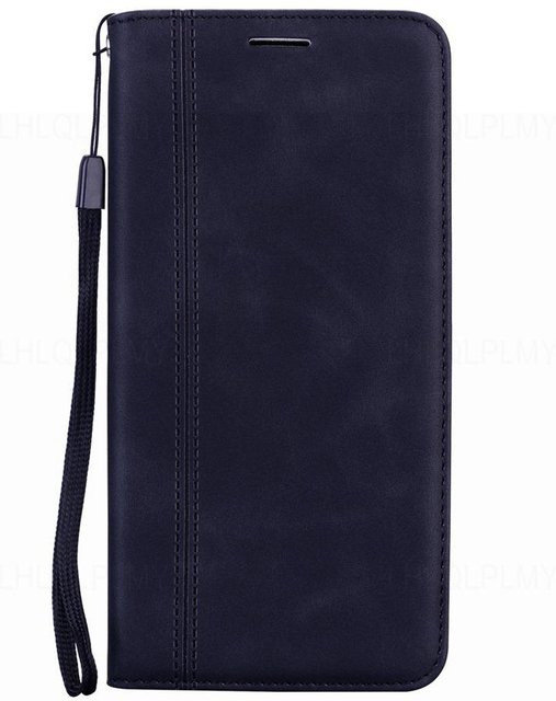 Luxus Leder Klappbrieftasche Handyhülle für Samsung Galaxy A-Serie und S-Serie 5G in Schwarz - Bild 1