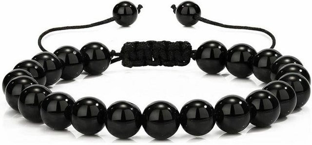 Lucky Star Jewelry Armband, Tigerauge, Lavastein, 8mm, Herren - Bild 1