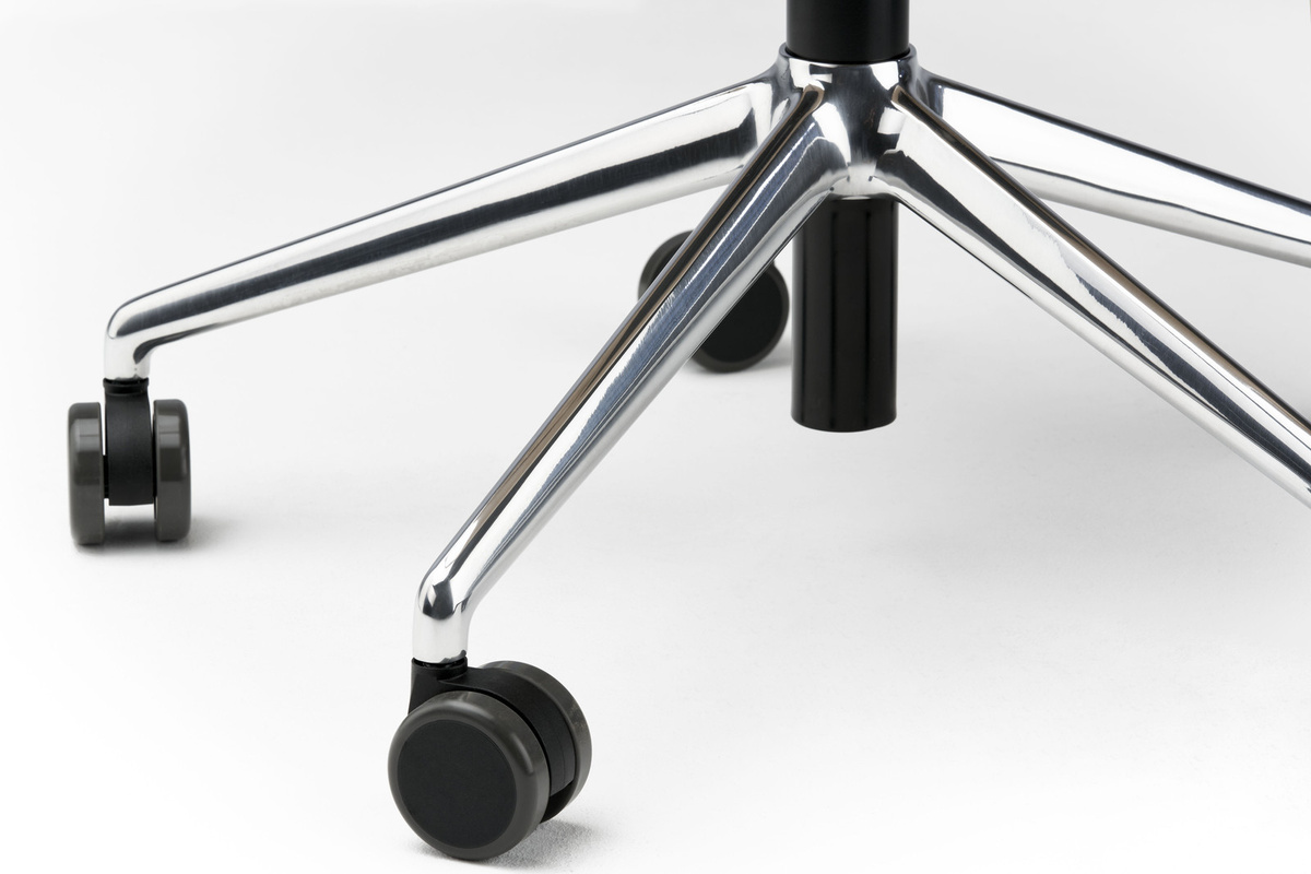 Thonet S 220 Drw Drehstuhl mit Rollen in Braun - Bild 2